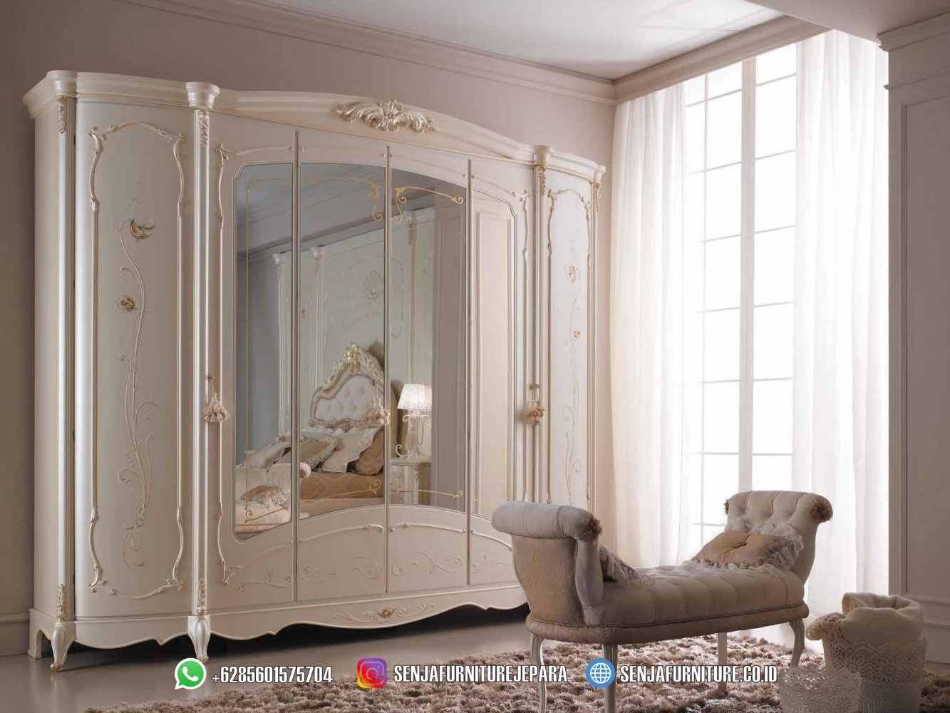 Furniture Lemari Pakaian Mewah Jepara Nuansa Klasik Putih Lemari Pakaian Mewah, Lemari Pakaian Klasik, Lemari Pakaian Minimalis, Lemari Pakaian Jati, Lemari Klasik Eropa, Lemari Pakaian Jepara, Model Lemari Pakaian Klasik, Lemari Pakaian Ukir Jepara, Lemari Pakaian Mewah Kaca, Lemari Pakaian 4 Pintu, Lemari Pakaian 6 Pintu, Classic Wardrobe, Lemari Baju Mewah