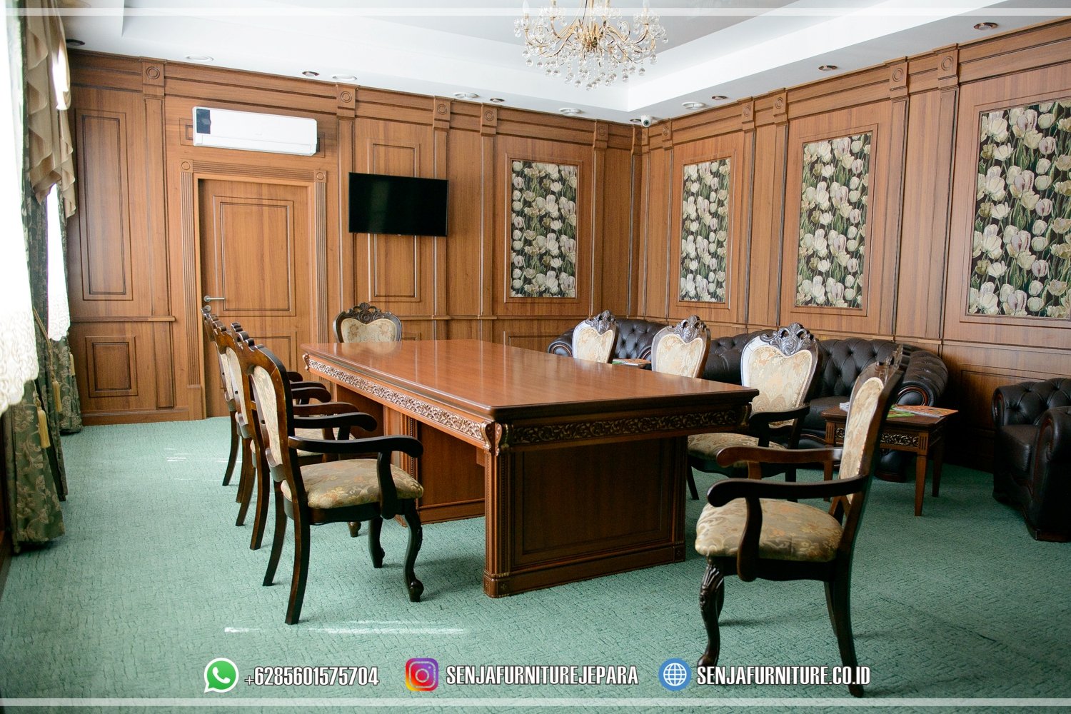 Office Meja Rapat Pimpinan Klasik Davinci Meeting Room Meja Rapat Pimpinan, Meja Rapat Kantor, Meja Meeting Kantor, Meja Rapat Kayu Jati, Meja Meeting Klasik, Meja Rapat Klasik, Meja Rapat Mewah, Meja Meeting Kayu Jati, Meja Rapat Bundar, Meja Rapat Minimalis, Meja Rapat HPL, Meja Rapat Ukir Jepara, Meja Rapat Oval, Interior Ruang Rapat