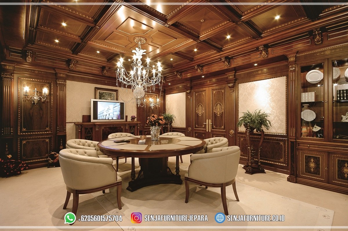 Project Interior Meja Rapat Pimpinan Bulat Full Kayu Jati Meja Rapat Pimpinan, Meja Rapat Kantor, Meja Meeting Kantor, Meja Rapat Kayu Jati, Meja Meeting Klasik, Meja Rapat Klasik, Meja Rapat Mewah, Meja Meeting Kayu Jati, Meja Rapat Bundar, Meja Rapat Minimalis, Meja Rapat HPL, Meja Rapat Ukir Jepara, Meja Rapat Oval, Interior Ruang Rapat