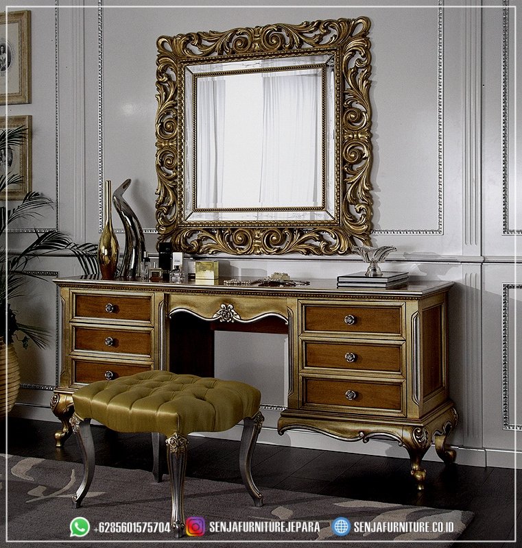 Furniture Meja Rias Mewah Minimalis Champagne Gold Meja Rias Mewah, Meja Rias Klasik, Meja Rias Elegan, Meja Rias Kayu Jati, Meja Rias Minimalis, Meja Rias Ukir Jepara, Meja Rias Modern, Meja Rias Putih Duco, Meja Rias Gold, Meja Rias Terbaru, Meja Rias Cermin