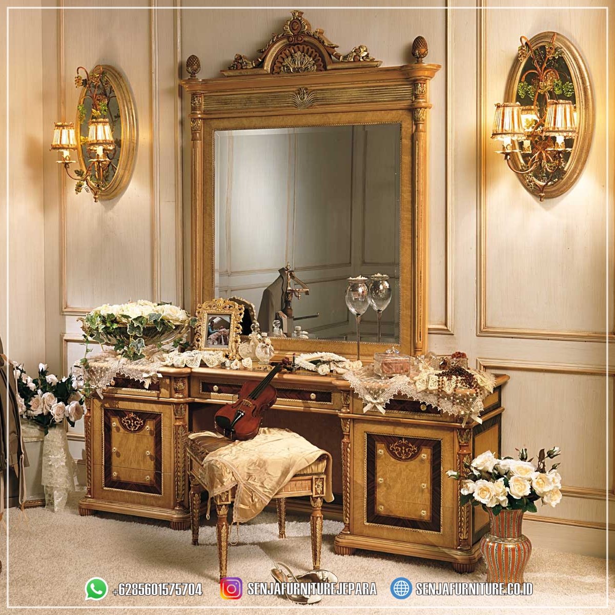 Model Meja Rias Mewah Kamar Utama Sultan Arabian Meja Rias Mewah, Meja Rias Klasik, Meja Rias Elegan, Meja Rias Kayu Jati, Meja Rias Minimalis, Meja Rias Ukir Jepara, Meja Rias Modern, Meja Rias Putih Duco, Meja Rias Gold, Meja Rias Terbaru, Meja Rias Cermin