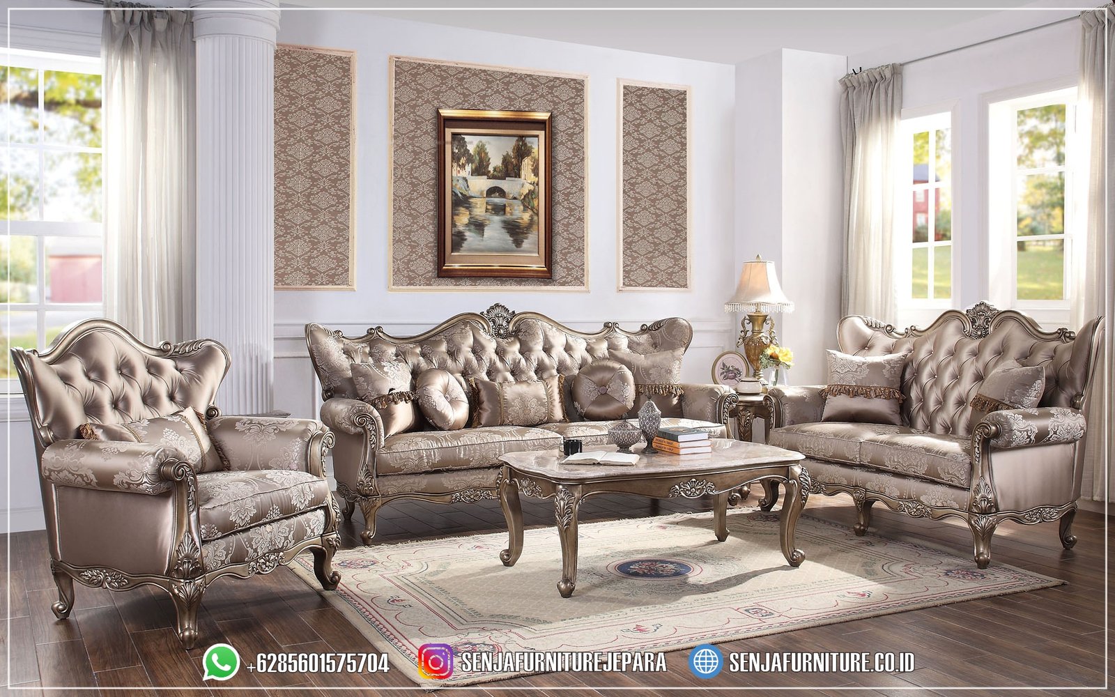 Ruang Sofa Tamu Mewah Finishing Klasik Emperador Sofa Tamu Mewah, Sofa Ruang Tamu, Sofa Tamu Klasik, Kursi Tamu Mewah, Kursi Tamu Klasik, Sofa Tamu Jepara, Sofa Tamu Jati, Sofa Tamu L, Sofa Mewah Klasik, Sofa Mewah Elegan, Sofa Tamu Gold, Sofa Mewah Kulit, Sofa Tamu Minimalis, Kursi Sofa Sudut, Sofa Klasik Eropa, Sofa Tamu Ukir, Model Sofa Klasik, Sofa Tamu Klasik Terbaru, Sofa Klasik Modern