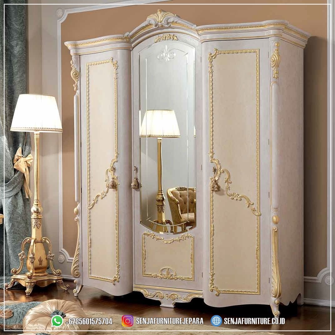 Harga Lemari Pakaian Mewah 3 Pintu Warna Putih Classical Lemari Pakaian Mewah, Lemari Pakaian Klasik, Lemari Pakaian Jati, Lemari Pakaian Minimalis, Lemari Klasik Eropa, Lemari Pakaian Ukir Jepara, Lemari Pakaian 3 Pintu, Lemari Pakaian 4 Pintu, Lemari Pakaian 6 Pintu, Classic Wardrobe, Lemari Baju Mewah, Classic Wardrobe