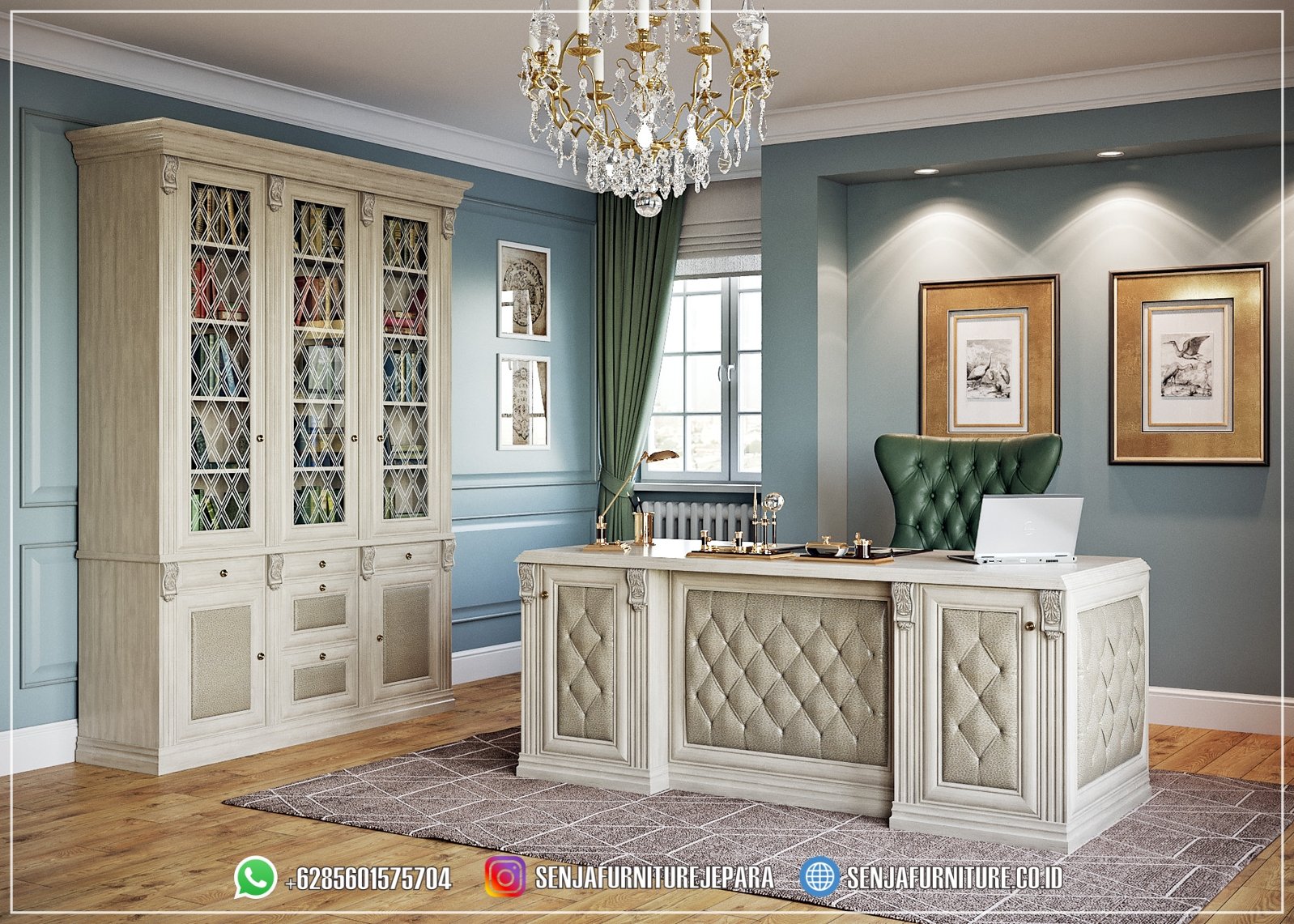 Gambar Meja Kerja Klasik White Wash Kayu Jati Solid Meja Kerja Klasik, Meja Kerja Direktur, Meja Kantor Direktur, Meja Kerja Jati, Meja Direktur Mewah, Meja Kantor Klasik, Meja Direktur Kayu Jati, Meja Kerja Direksi, Meja Kerja Minimalis, Meja Kantor Kayu Jati, Meja Direktur HPL, Meja Direktur Minimalis