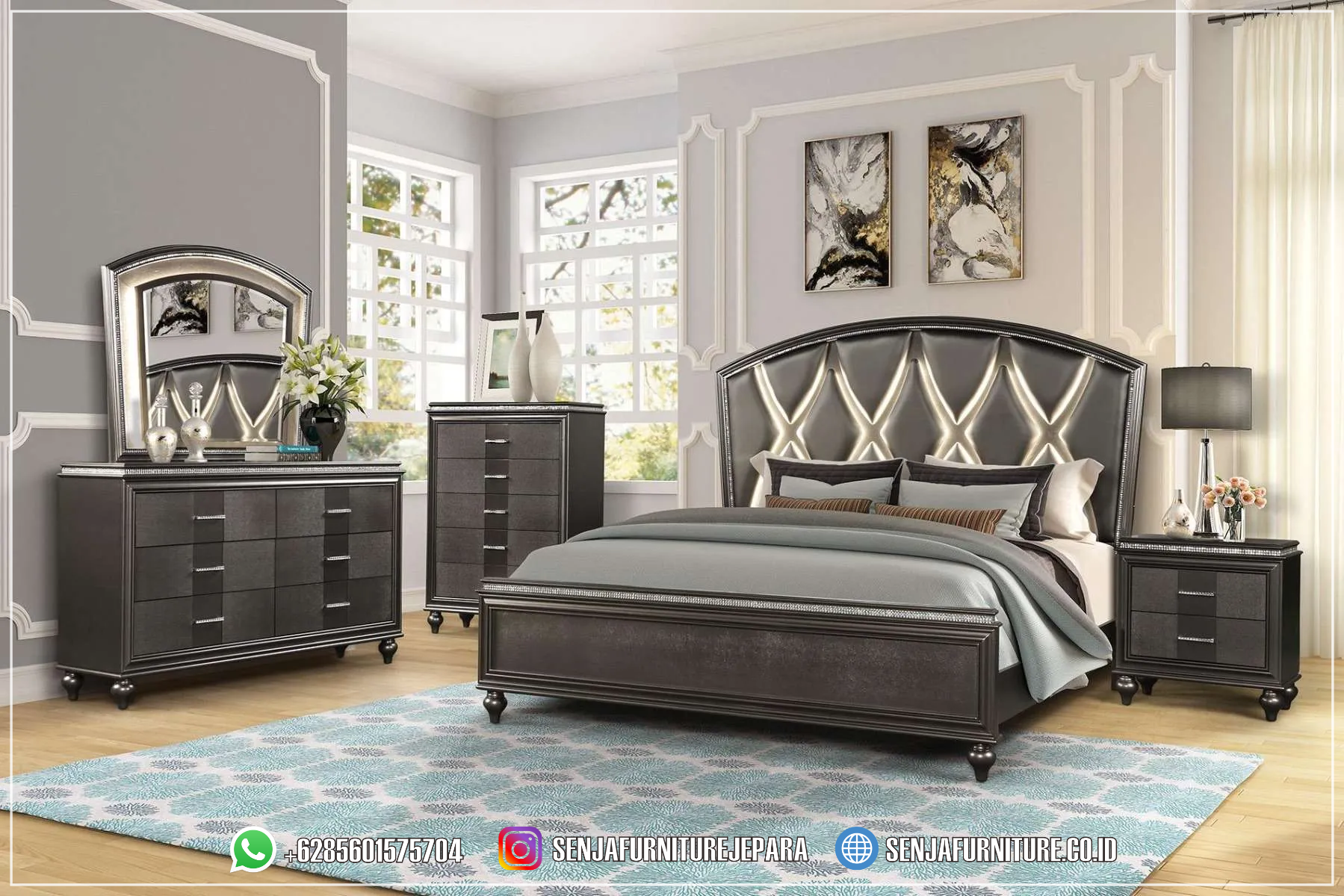 Harga 1 Set Tempat Tidur Minimalis Modern Desain Elegance Tempat Tidur Minimalis, Tempat Tidur Mewah, Tempat Tidur Jati, Tempat Tidur Klasik, Dipan Kayu Jati, Tempat Tidur Anak, Tempat Tidur Modern, Tempat Tidur Terbaru, Desain Kamar Minimalis, Interior Kamar Minimalis, Tempat Tidur Jepara, Kamar Tidur Minimalis