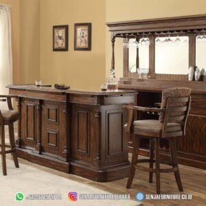 Meja Bar Klasik, Meja Bar Mewah, Meja Bar Ukir, Meja Bar Kayu Jati, Meja Bar Klub, Meja Bar Restoran, Desain Meja Bar, Meja Bar Lounge, Interior Meja Bar