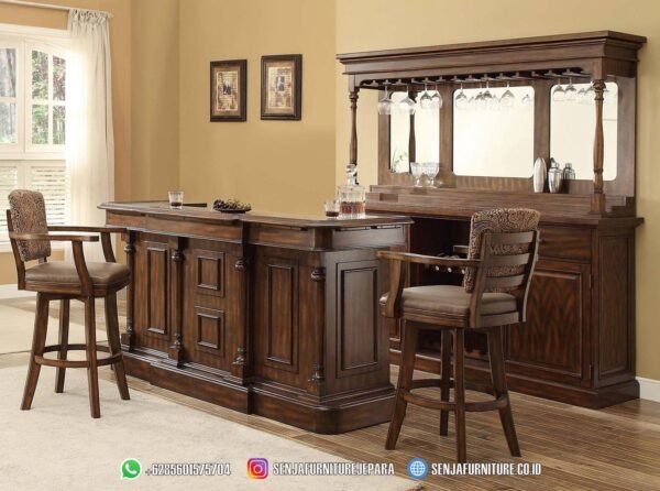 Meja Bar Klasik, Meja Bar Mewah, Meja Bar Ukir, Meja Bar Kayu Jati, Meja Bar Klub, Meja Bar Restoran, Desain Meja Bar, Meja Bar Lounge, Interior Meja Bar