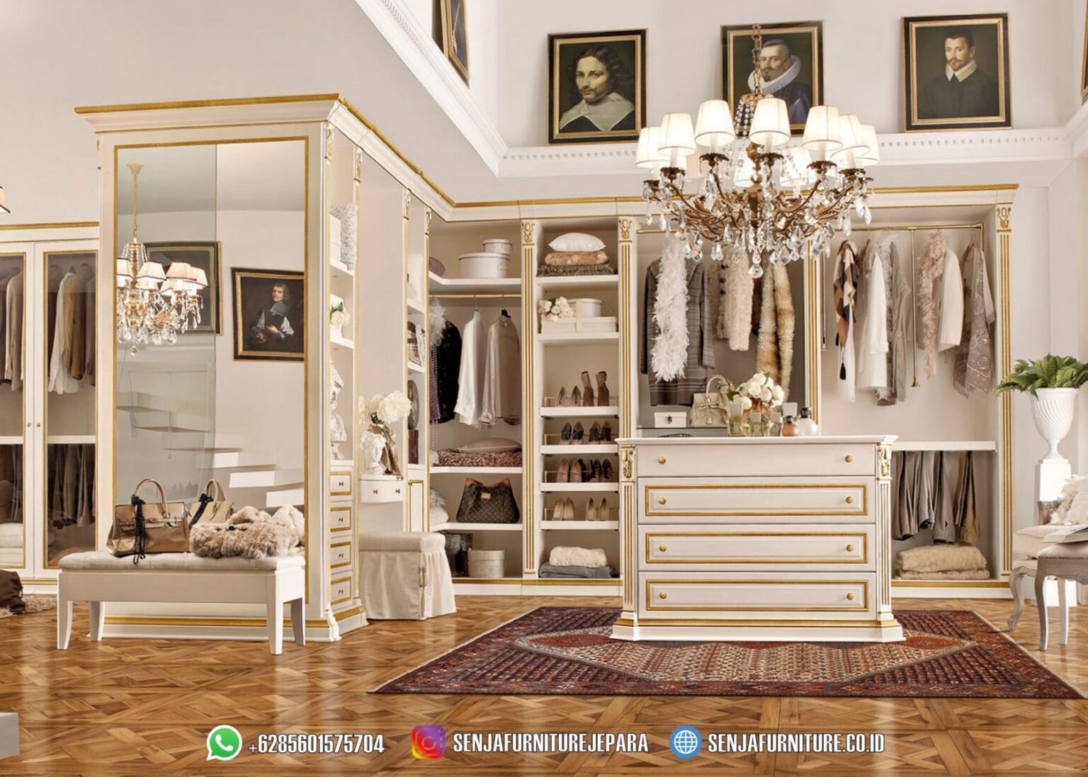 Ideas Walk In Closet Mewah Full Kaca Dressing Room