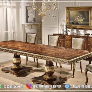 Meja Makan Jati, Meja Makan Mewah, Meja Makan Klasik, Meja Makan Minimalis, Ruang Makan Mewah, Meja Makan Mewah 4 Kursi, Meja Makan Mewah 6 Kursi, Meja Makan Mewah 8 Kursi, Meja Makan Mewah 10 Kursi, Meja Makan Mewah 12 Kursi, Meja Makan Klasik Eropa, Kursi Makan Mewah, Meja Makan Jepara