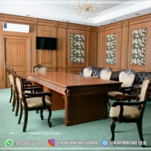 Meja Rapat Pimpinan, Meja Rapat Kantor, Meja Meeting Kantor, Meja Rapat Kayu Jati, Meja Meeting Klasik, Meja Rapat Klasik, Meja Rapat Mewah, Meja Meeting Kayu Jati, Meja Rapat Bundar, Meja Rapat Minimalis, Meja Rapat HPL, Meja Rapat Ukir Jepara, Meja Rapat Oval, Interior Ruang Rapat