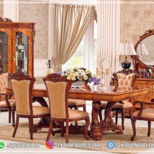 Meja Makan Jati, Meja Makan Mewah, Meja Makan Klasik, Meja Makan Minimalis, Ruang Makan Mewah, Meja Makan Mewah 4 Kursi, Meja Makan Mewah 6 Kursi, Meja Makan Mewah 8 Kursi, Meja Makan Mewah 10 Kursi, Meja Makan Mewah 12 Kursi, Meja Makan Klasik Eropa, Kursi Makan Mewah, Meja Makan Jepara