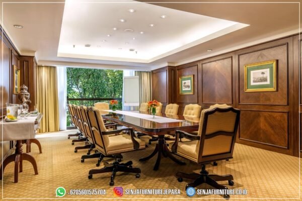 Meja Rapat Kantor, Meja Meeting Kantor, Meja Rapat Pimpinan, Meja Rapat Kayu Jati, Meja Meeting Klasik, Meja Rapat Klasik, Meja Rapat Mewah, Meja Meeting Kayu Jati, Meja Rapat Bundar, Meja Rapat Minimalis, Meja Rapat HPL, Meja Rapat Ukir Jepara, Meja Rapat Oval, Interior Ruang Rapat