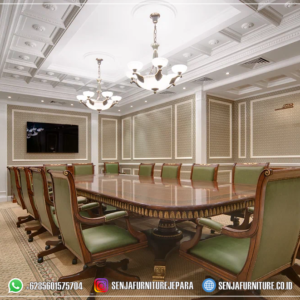 Meja Rapat Kantor, Meja Meeting Kantor, Meja Rapat Pimpinan, Meja Rapat Kayu Jati, Meja Meeting Klasik, Meja Rapat Klasik, Meja Rapat Mewah, Meja Meeting Kayu Jati, Meja Rapat Bundar, Meja Rapat Minimalis, Meja Rapat HPL, Meja Rapat Ukir Jepara, Meja Rapat Oval, Interior Ruang Rapat